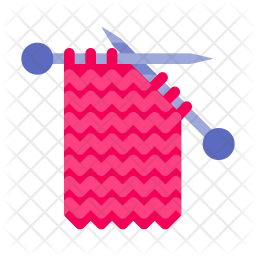 256x256 Knitting Icon Of Flat Style