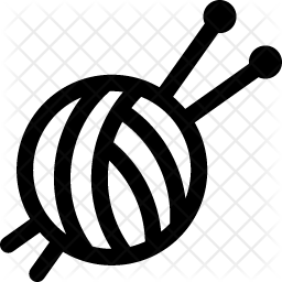 256x256 Knitting Icon Of Line Style