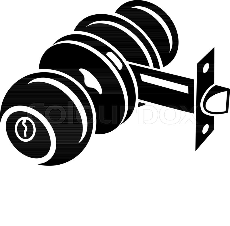 800x788 Door Knob Icon Simple Illustration Of Stock Vector Colourbox