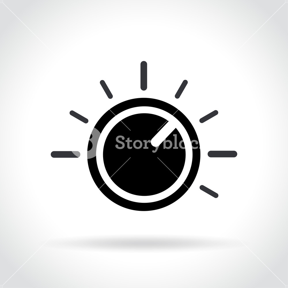 1000x1000 Illustration Of Knob Icon On White Background Royalty Free Stock