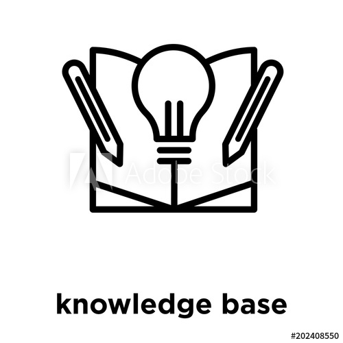 500x500 Knowledge Base Icon Isolated On White Background