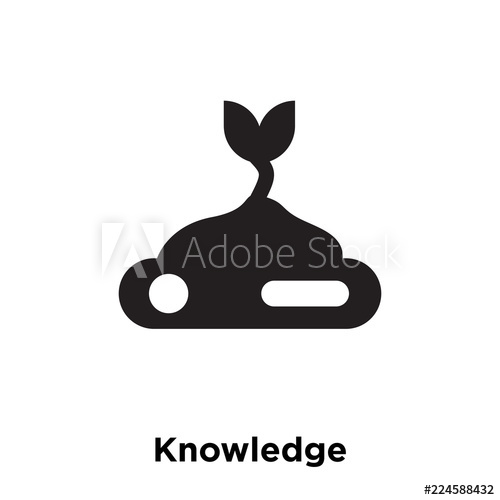 500x500 Knowledge Icon Vector Isolated On White Background, Logo Concept