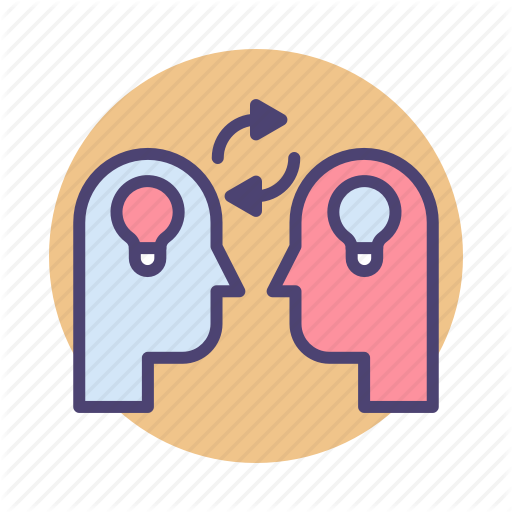 512x512 Brainstorm, Brainstorming, Exchange, Ideas, Knowledge, Sharing Icon