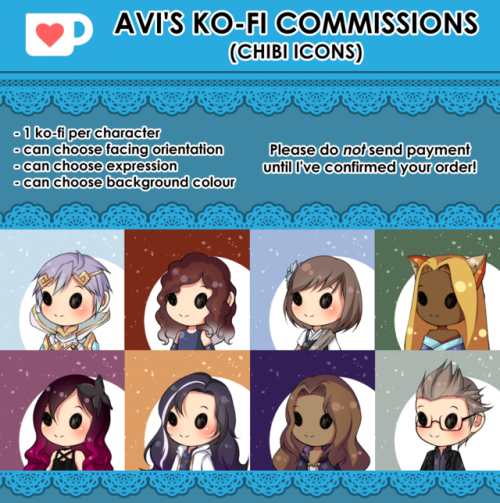 500x503 Hiatus Ko Fi Commissions For Chibi Icons Are Open!