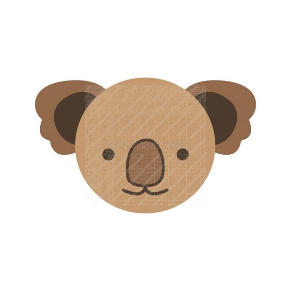 600x600 Koala Flat Multicolor Icon