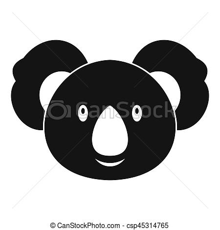 450x470 Koala Icon, Simple Style Koala Icon Simple Illustration Of Koala
