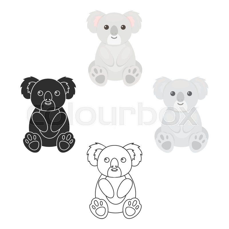 800x800 Koala Icon Cartoon Singe Animal Icon Stock Vector Colourbox