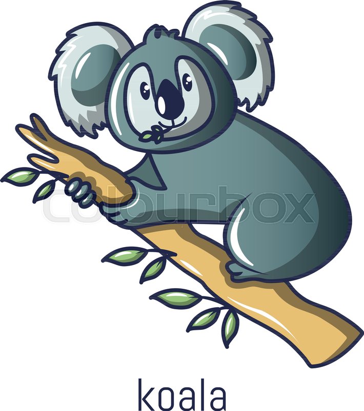 710x800 Koala Icon Cartoon Illustration Of Stock Vector Colourbox