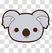 175x181 Comida Kawaii En Zip, Gray Koala Icon Transparent Background Png