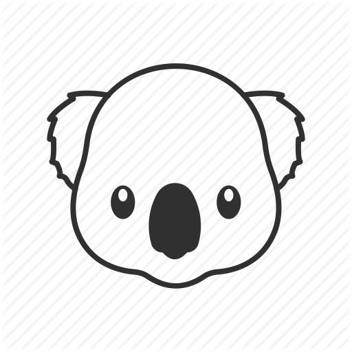 512x512 Cute, Cute Koala, Face, Head, Koala, Koala Face, Koala Head Icon