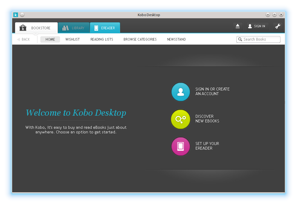 1024x707 Setup Kobo Desktop And New Ereader Using Wine On Linux