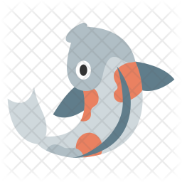 Koi Fish Icon Of Flat Style 256x256 Koi Fish Icon Of Flat Style