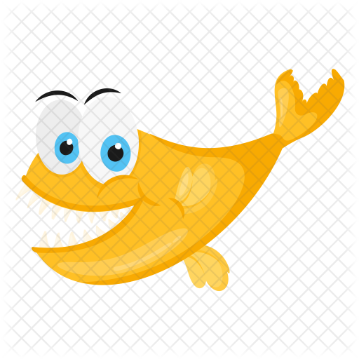 Yellow Koi Fish Icon Of Flat Style 512x512 Yellow Koi Fish Icon Of Flat Style