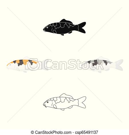 Carp Koi Fish Icon Cartoon Singe Aquarium Fish Icon From The Sea 450x470 Carp Koi Fish Icon Cartoon Singe Aquarium Fish Icon From The Sea
