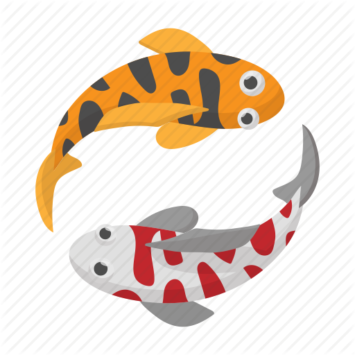 Cartoon, Fish, Japan, Koi, Sign, Style, Two Icon 512x512 Cartoon, Fish, Japan, Koi, Sign, Style, Two Icon