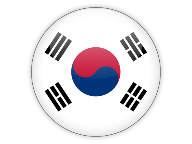 640x480 Round Icon Illustration Of Flag Of South Korea