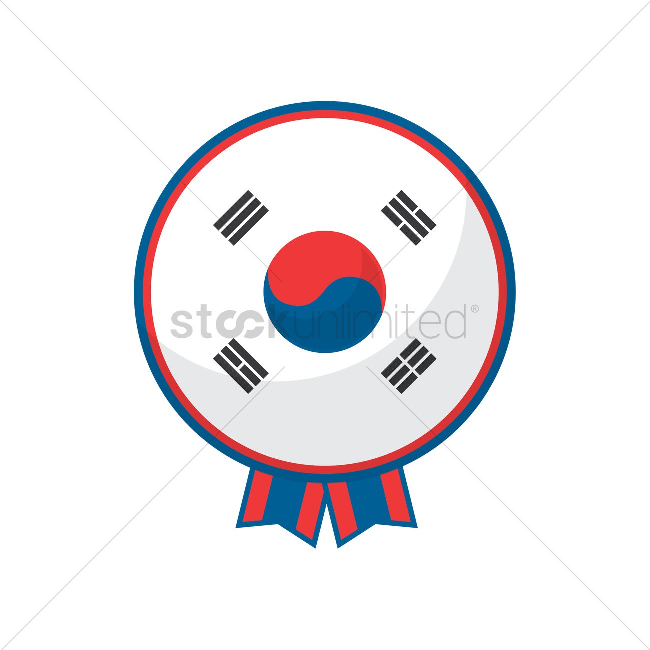1300x1300 Free South Korea Flag Icon Vector Image