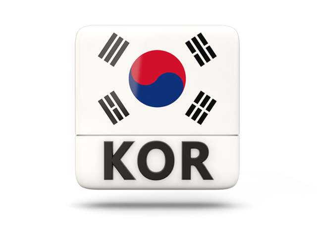 640x480 Square Icon With Iso Code Illustration Of Flag Of South Korea