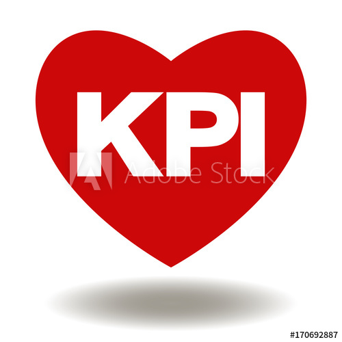 500x500 Kpi Red Heart Vector Icon Key Performance Indicators Healthcare