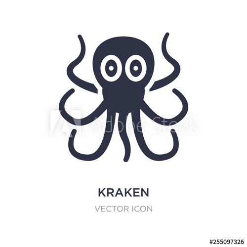 500x500 Kraken Icon On White Background Simple Element Illustration