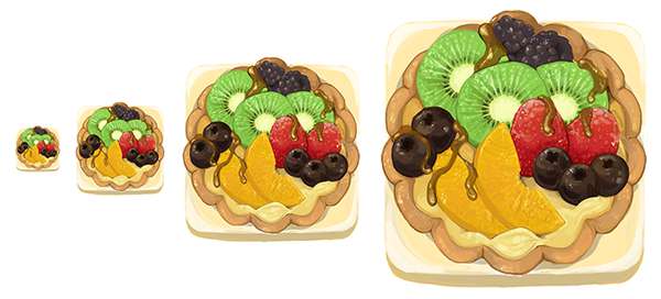 600x272 How To Paint A Delicious Fruit Tart Icon In Krita