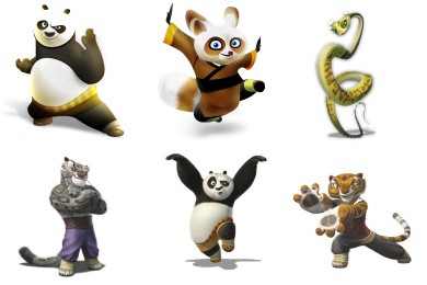 390x260 Kung Fu Panda Iconset
