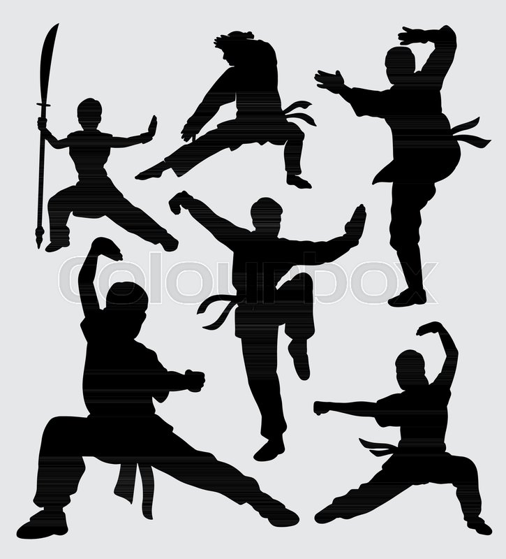 725x800 Kung Fu Martial Art Training Stock Vector Colourbox