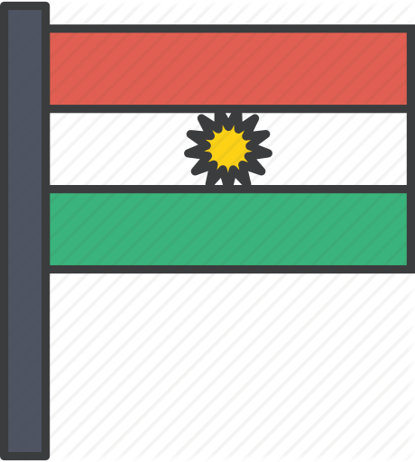 Asian, Country, Flag, Kurdish, Kurdistan, National, Region Icon 460x512 Asian, Country, Flag, Kurdish, Kurdistan, National, Region Icon