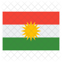 Kurdistan Flag Icon Of Flat Style 256x256 Kurdistan Flag Icon Of Flat Style