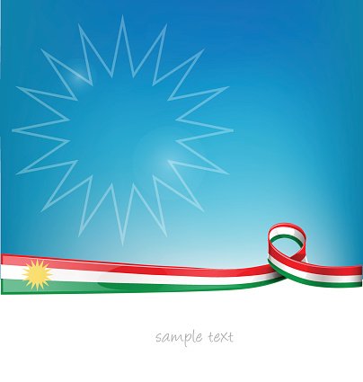 Kurdistan Flag On Background Premium Clipart 404x425 Kurdistan Flag On Background Premium Clipart