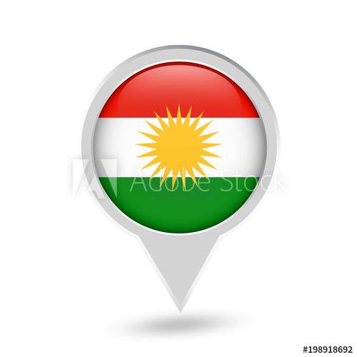 Kurdistan Flag Round Pn 500x500 Kurdistan Flag Round Pn