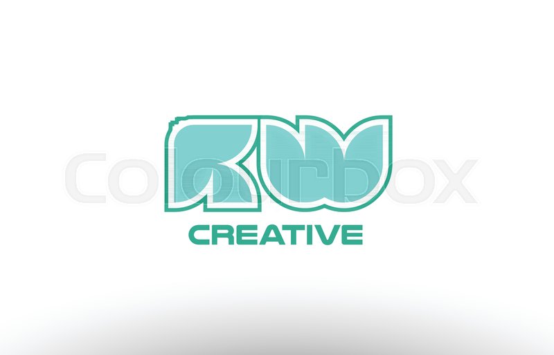 800x514 Joint Joined Letter Combination Green Stock Vector Colourbox