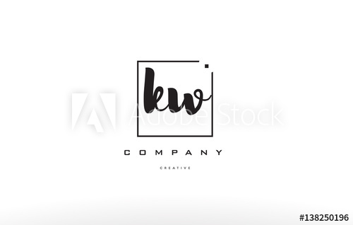 500x318 Kw K W Hand Writing Letter Company Logo Icon Design