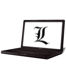 256x256 L Laptop Icon Download Death Note Icons Iconspedia