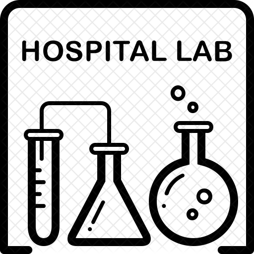 Hospital Lab Icon Of Line Style 512x512 Hospital Lab Icon Of Line Style