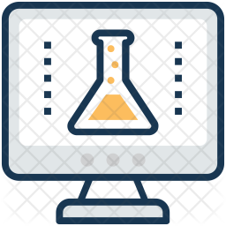 Virtual Lab Icon Of Colored Outline Style 256x256 Virtual Lab Icon Of Colored Outline Style