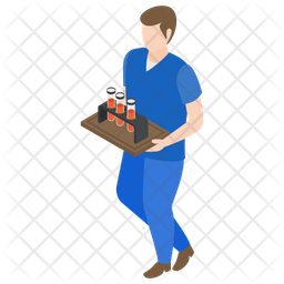 256x256 Lab Assistant Icon Of Isometric Style