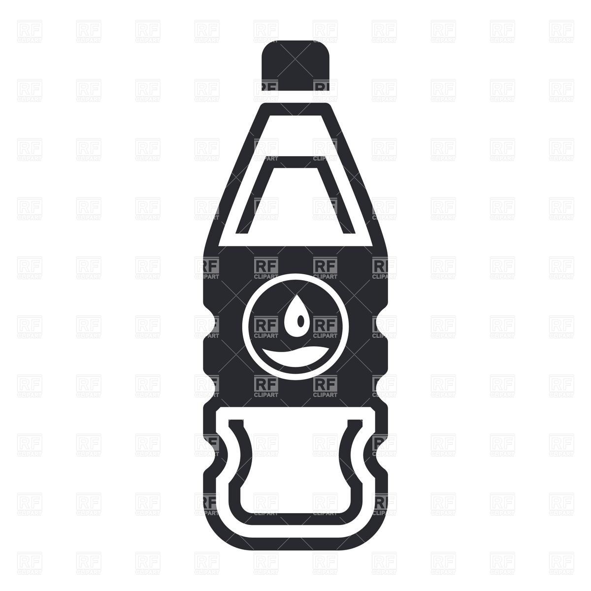 Icon Of Liquid Detergent Bottle With Drop On Label Vector Image 1200x1200 Icon Of Liquid Detergent Bottle With Drop On Label Vector Image