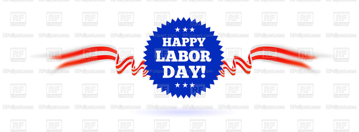 1200x442 Happy Labor Day Icon Vector Image Of Holiday