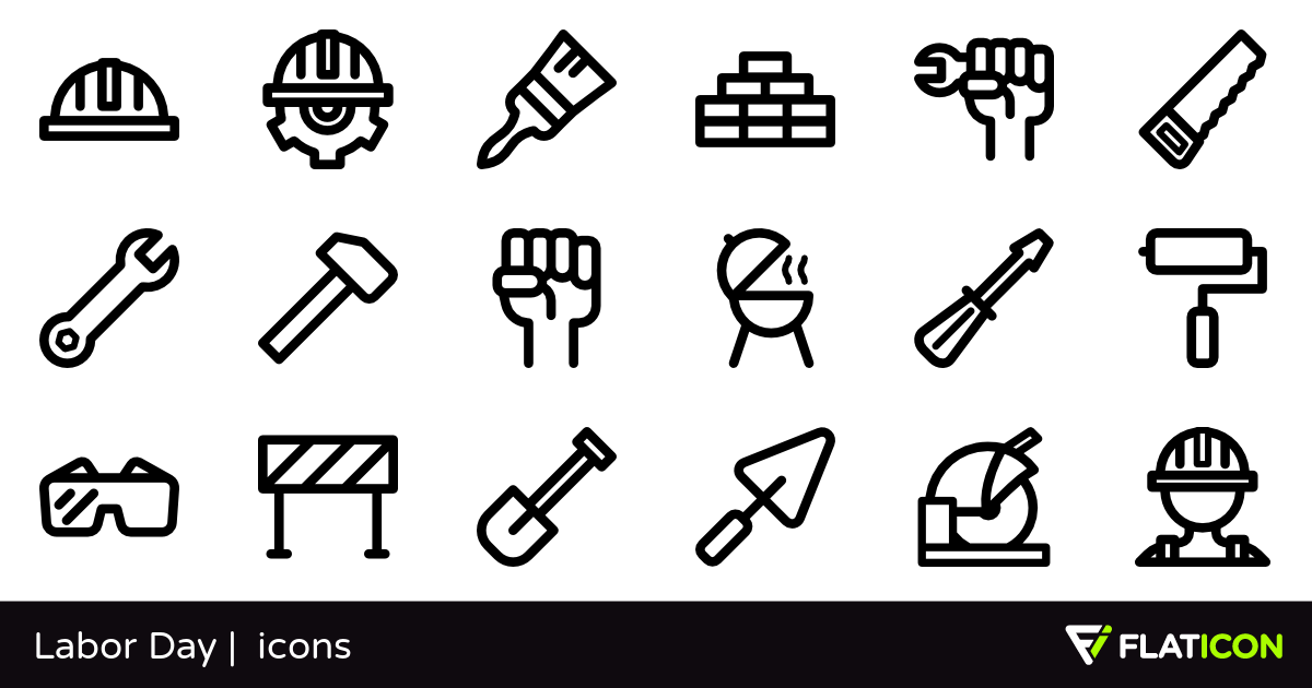 1200x630 Labor Day Free Icons