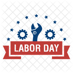 256x256 Labor Day Badge Icon Of Flat Style