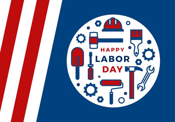 700x490 Labor Day Icon Greeting Vector