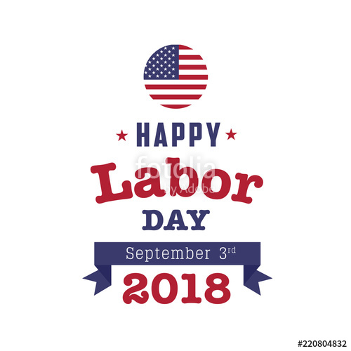 500x500 Labor Day Icon Vector, September American Holiday Stock