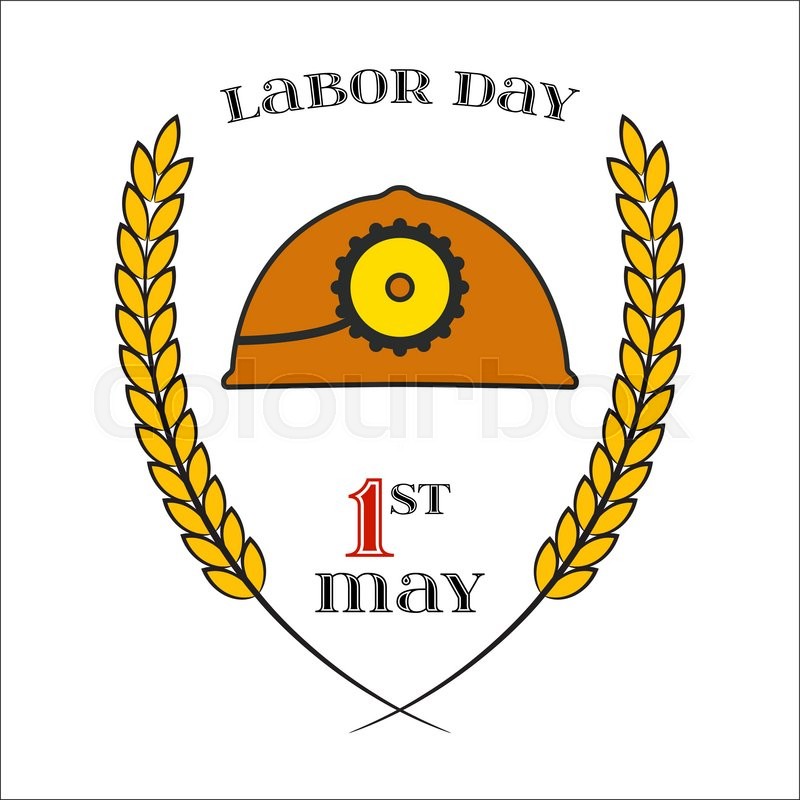 800x800 May Day May Labor Day Icon With Stock Vector Colourbox