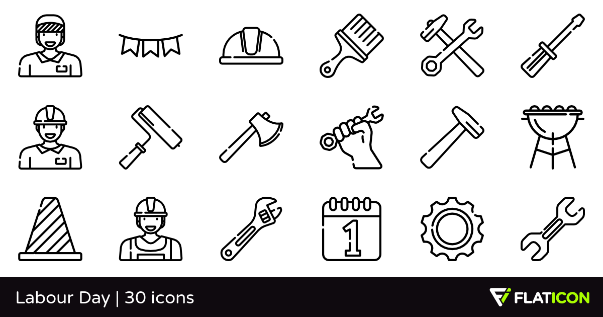 1200x630 Labour Day Free Icons