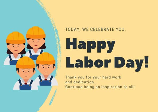 550x390 Yellow And Blue Icons Labor Day Card