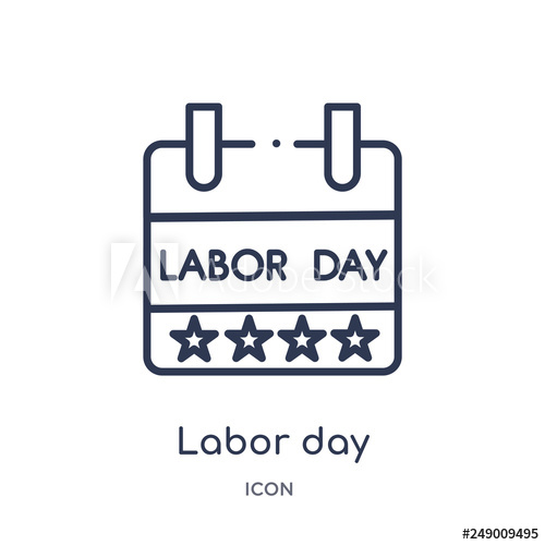 500x500 Labor Day Icon From United States Of America Outline Collection