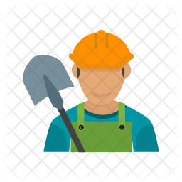 256x256 Labor Icon Of Flat Style