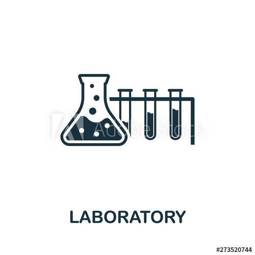 500x500 Laboratory Vector Icon Symbol Creative Sign From Biotechnology