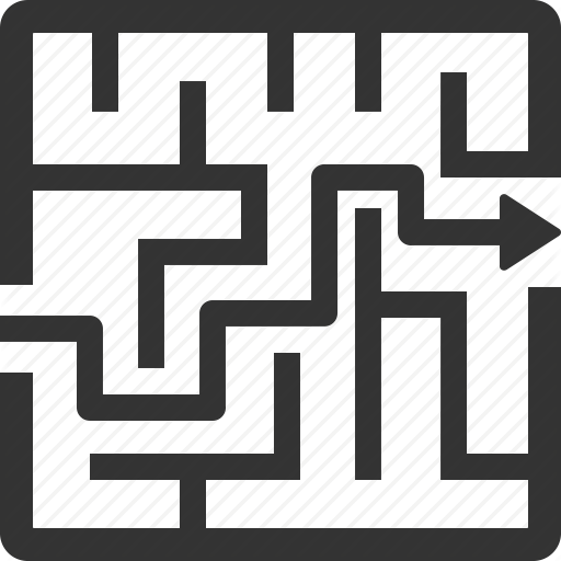 512x512 Labyrinth, Maze, Solution, Strategy Icon